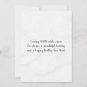 Frohe Weihnachten aus St. (Saint) Augustine Florid (Rückseite)