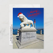 Frohe Weihnachten aus St. (Saint) Augustine Florid Postkarte (Vorne/Hinten)