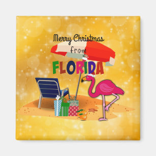Frohe Weihnachten aus Sunny Florida Magnet