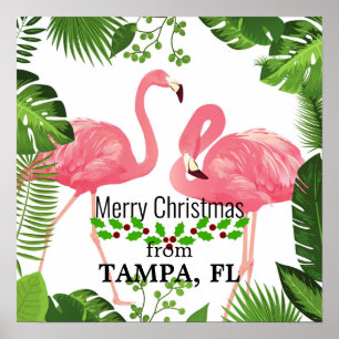 Frohe Weihnachten aus Tampa, FL Poster