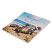 Frohe Weihnachten aus Tampa, Florida Fliese (Seite)