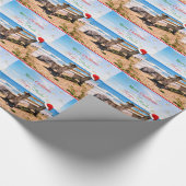 Frohe Weihnachten aus Tampa, Florida Geschenkpapier (Ecke)