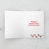 Frohe Weihnachten aus Texas Longhorn Karte (Innenseite)