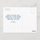 Frohe Weihnachten aus Texas Three Foto Postcard Postkarte (Rückseite)