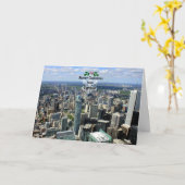 Frohe Weihnachten aus Toronto Karte (Gelbe Blume)