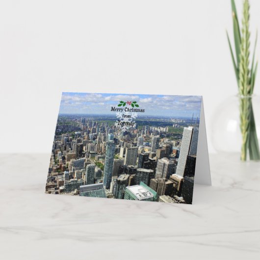 Frohe Weihnachten aus Toronto Karte (Vorderseite)