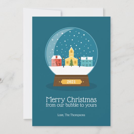 Frohe Weihnachten aus unserem Quarantäne-Blase Url (Vorderseite)