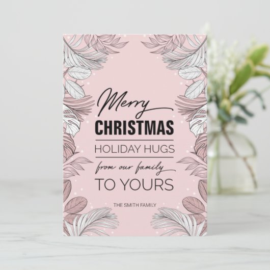 Frohe Weihnachten aus unserer Familie (Stehend Vorderseite)