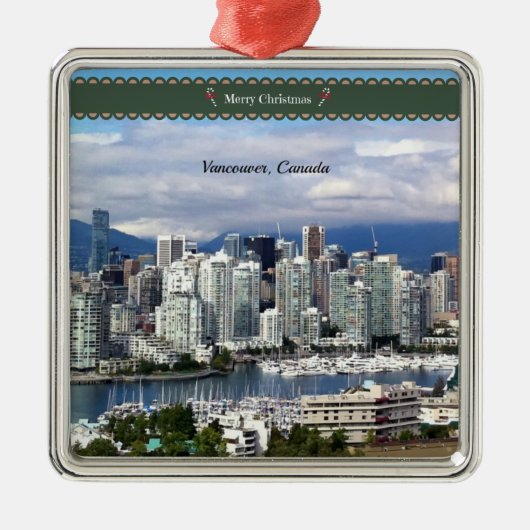 Frohe Weihnachten aus Vancouver Ornament Aus Metall (Vorne)