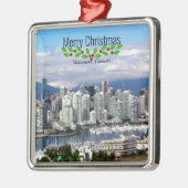 Frohe Weihnachten aus Vancouver Ornament Aus Metall (Links)