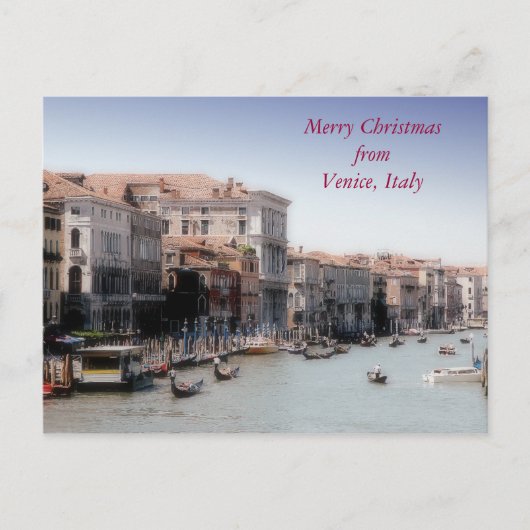 Frohe Weihnachten aus Venedig, Italien (Vorderseite)
