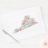 Frohe Weihnachten aus Virginia Rechteckiger Aufkleber (Umschlag)