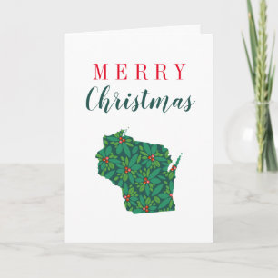 Frohe Weihnachten aus Wisconsin Karte