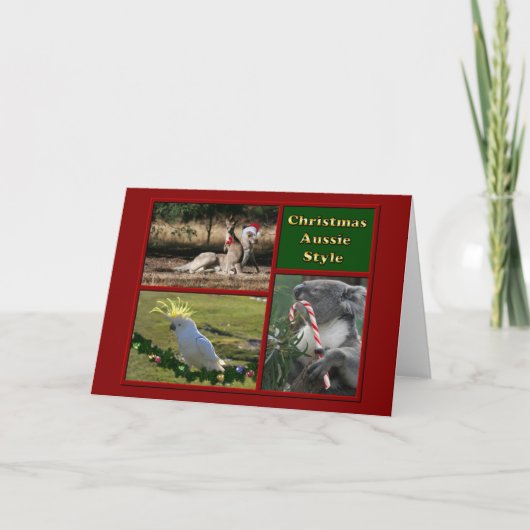 Frohe Weihnachten Aussie Animals (Vorderseite)
