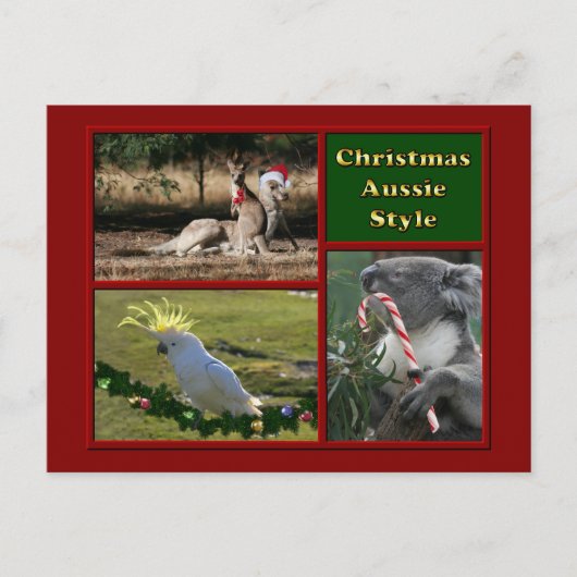 Frohe Weihnachten Aussie Animals (Vorderseite)