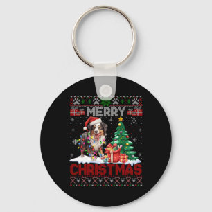 Frohe Weihnachten Australian Shepherd Dog Lover Ug Schlüsselanhänger