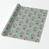 Frohe Weihnachten Australian Shepherd Wrapping Pap Geschenkpapier (Ungerollt)