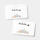 Frohe Weihnachten Ausweis (Front & Back)