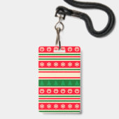 Frohe Weihnachten Ausweis (Rückseite mit Lanyard)