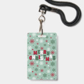 Frohe Weihnachten Ausweis (Rückseite mit Lanyard)