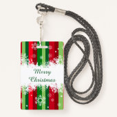 Frohe Weihnachten Ausweis (Rückseite mit Schlüsselband)