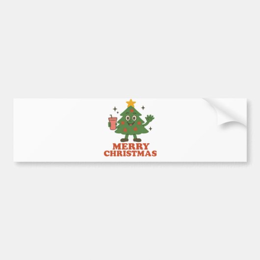 Frohe Weihnachten Autoaufkleber (Vorne)