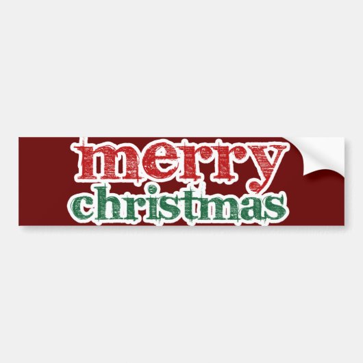Frohe Weihnachten Autoaufkleber (Vorne)