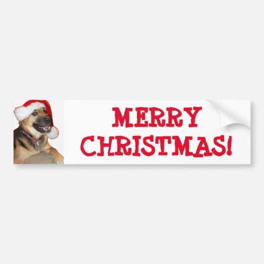 Frohe Weihnachten Autoaufkleber (Vorne)