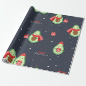 Frohe Weihnachten Avocado Geschenkpapier (Ungerollt)