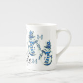 Frohe Weihnachten, Baby, es ist kalt draußen Porzellantasse (Rechts)