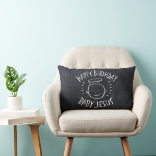 Frohe Weihnachten Baby Jesus Weihnachten Christlic Lendenkissen