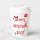 Frohe Weihnachten Baby Pappbecher (Rückseite)