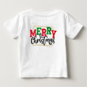 Frohe Weihnachten Baby T-shirt (Rückseite)