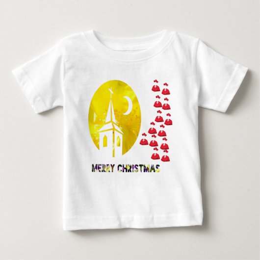 frohe Weihnachten Baby T-shirt (Vorderseite)
