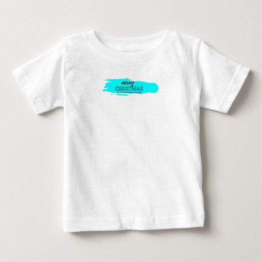 Frohe Weihnachten Baby T-shirt (Vorderseite)
