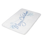 Frohe Weihnachten Badematte (Schrägansicht)