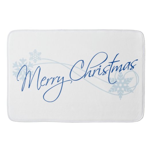 Frohe Weihnachten Badematte (Vorderseite)