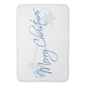 Frohe Weihnachten Badematte (Vorderseite Vertikal)