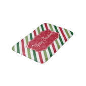 Frohe Weihnachten Badematte (Schrägansicht)