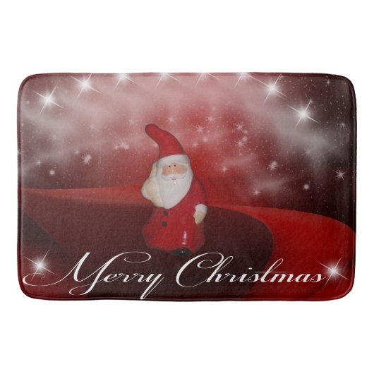 Frohe Weihnachten Badematte (Vorderseite)