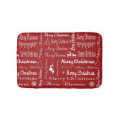 Frohe Weihnachten Badematte (Vorderseite)
