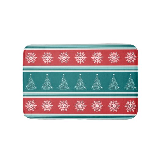Frohe Weihnachten Badematte (Vorderseite)