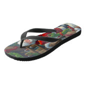 Frohe Weihnachten Badesandalen (Schrägansicht)