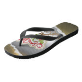 Frohe Weihnachten  Badesandalen (Schrägansicht)