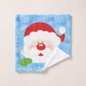 Frohe Weihnachten Badhandtuch Set (Waschlappen)