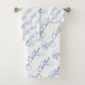 Frohe Weihnachten Badhandtuch Set (Insitu)