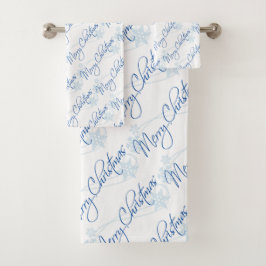 Frohe Weihnachten Badhandtuch Set