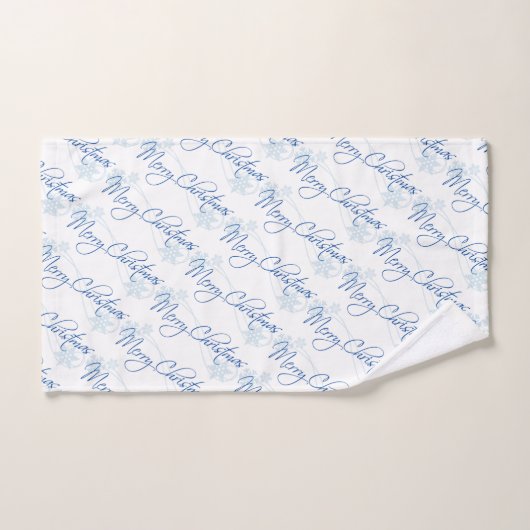 Frohe Weihnachten Badhandtuch Set (Handtuch)