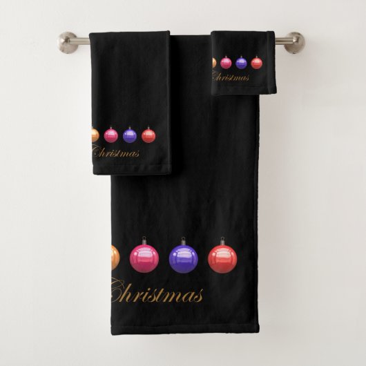 Frohe Weihnachten Badhandtuch Set (Insitu)
