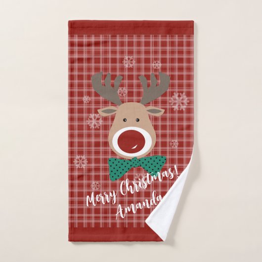 Frohe Weihnachten! Badhandtuch Set (Handtuch)